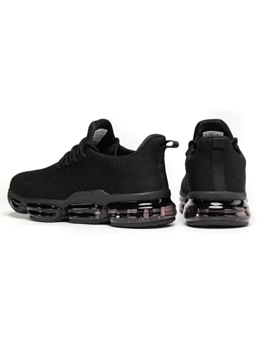 Men's Black Walking Shoes Casual Fashion Silp On Tennis Running Sneakers Comfort